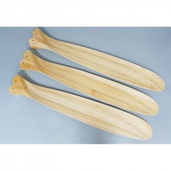 Ventilador de techo, Geronimo BK-SW, 223cm, DC, aspas madera clara/ cuerpo cromado, wifi, termostato, Klassfan.