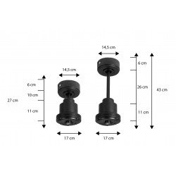 Tenerife Klassfan-Ventilador de techo super desestratificador-DC 106 Cm-Madera-LED-WiFi y termostato-espacios entre 10 y 20 m²