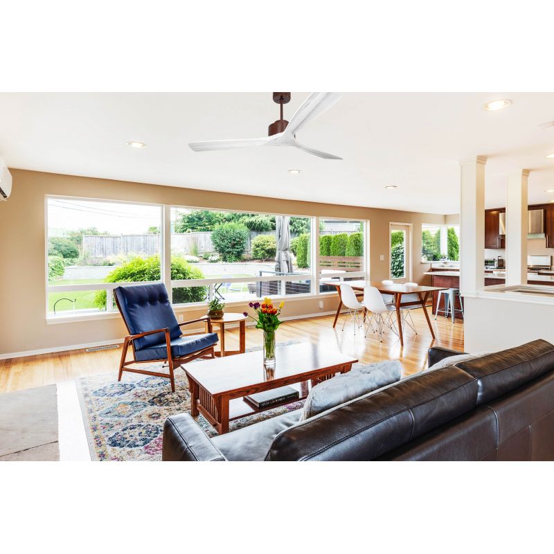 Modulo Regular Klassfan-Ventilador de techo super desestratificador-DC 166 Cm-Madera-WiFi y termostato-espacios entre 25 y 60 m²