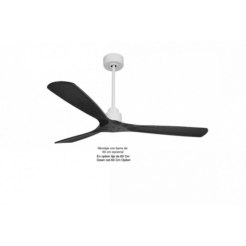 Tenerife Klassfan-Ventilador de techo super desestratificador-DC 166 Cm-Madera-WiFi y termostato-espacios entre 30 y 60 m²