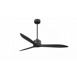 Klassfan-Modulo Slim - Ventilador de techo/Super desestratificador-Negro-Control WiFi-Aspas de madera natural-132cm-Motor DC